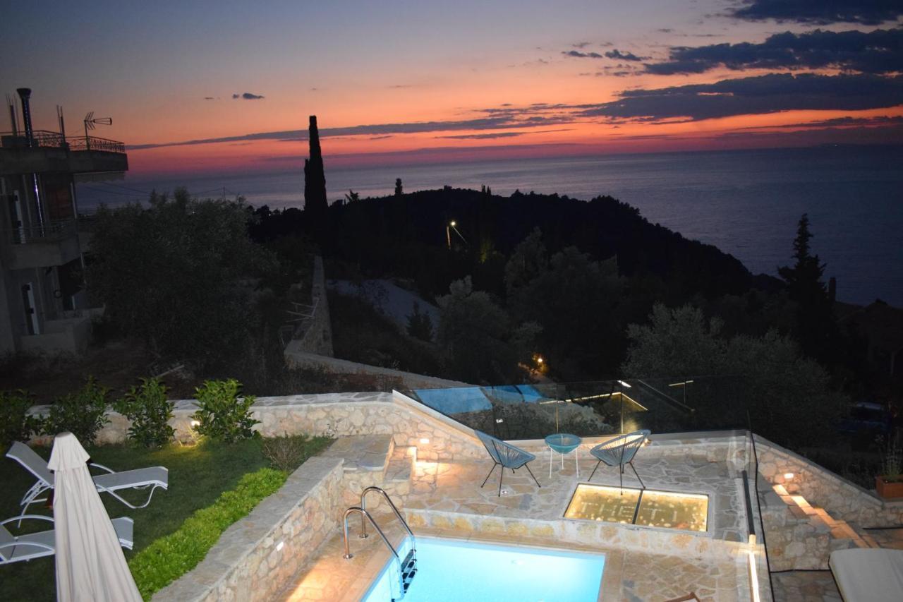Villa Thetis With Private Pool Where The Sunsets Fade Away Áyios Nikítas Exteriör bild